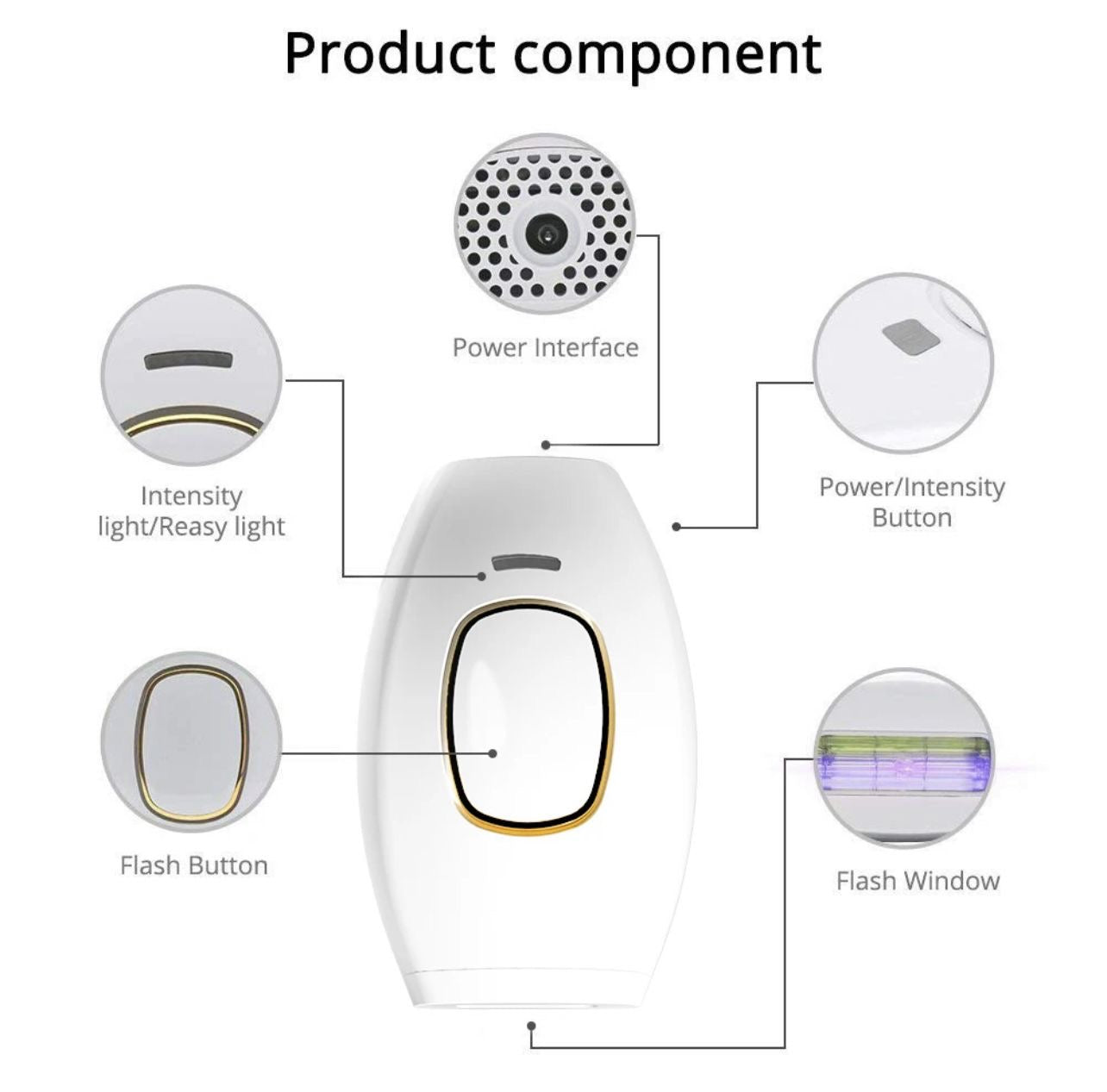 ILP HAIR REMOVAL DEVICE HOME USE PERMANENTELY HAIR REMOVAL